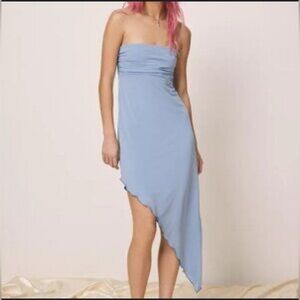 Urban Outfitters Strapless Light Blue Dress